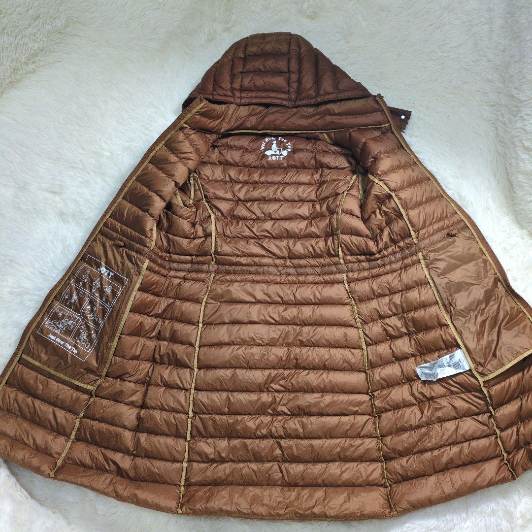 美品✨ジョット ロングダウンコート 超軽量2way ダブルジップアップ キャメル