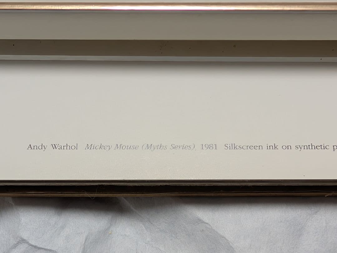 送料込み 【 アンディ・ウォーホル 】1981 ミッキーマウス ポスター