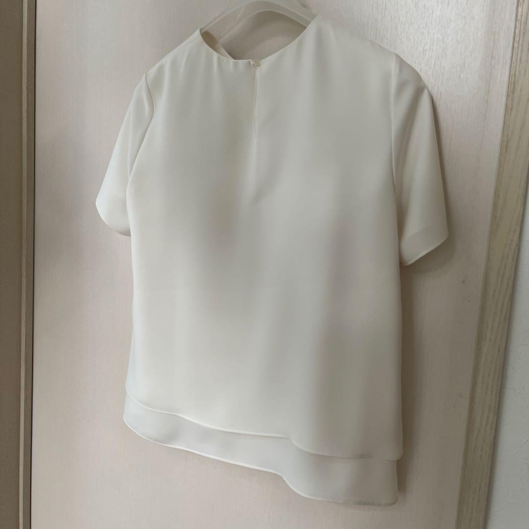 未使用　タグ付き　theory luxe 半袖ブラウス 040