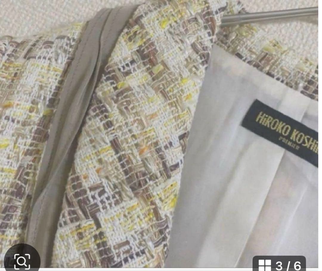 大きいサイズ、ヒロココシノ　ツィードセットアップ
