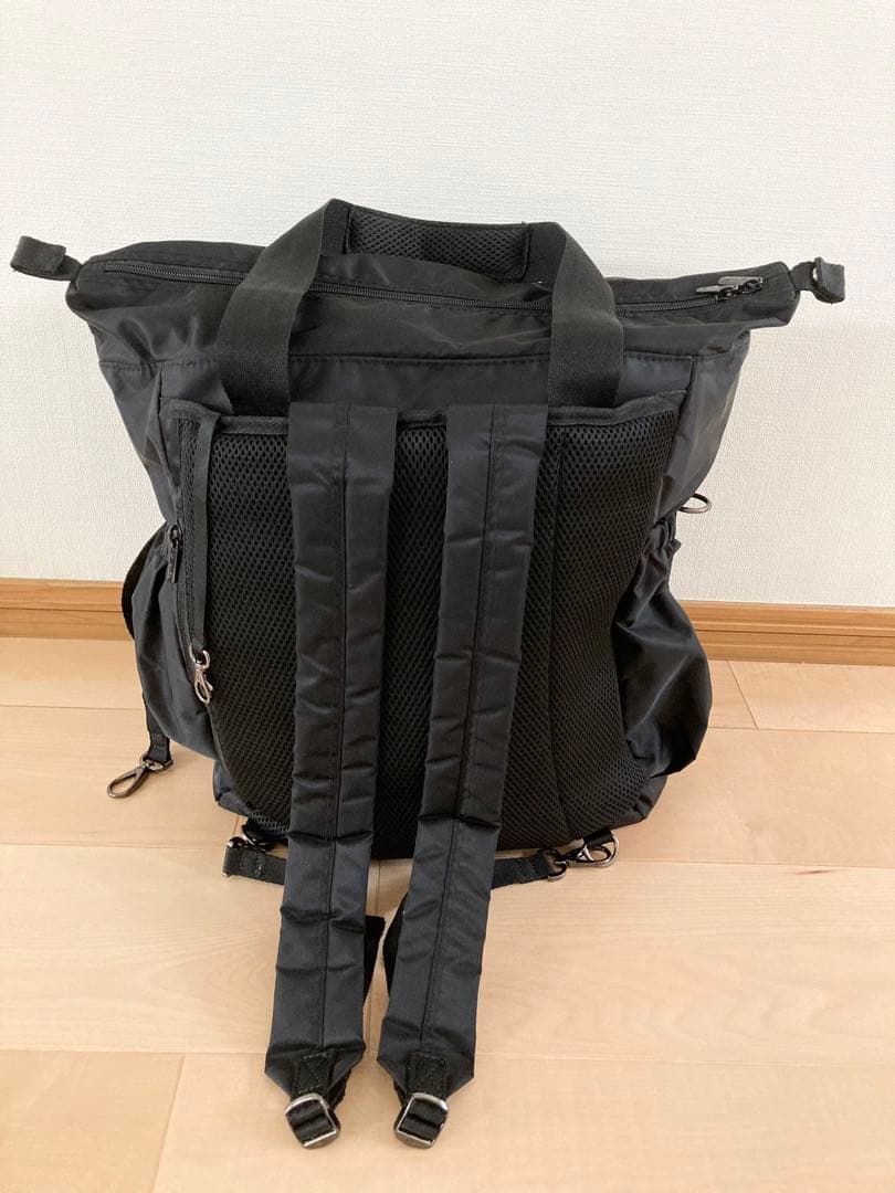 agnes b. ブラック トートバッグ リュック マザーズバッグ 極美品