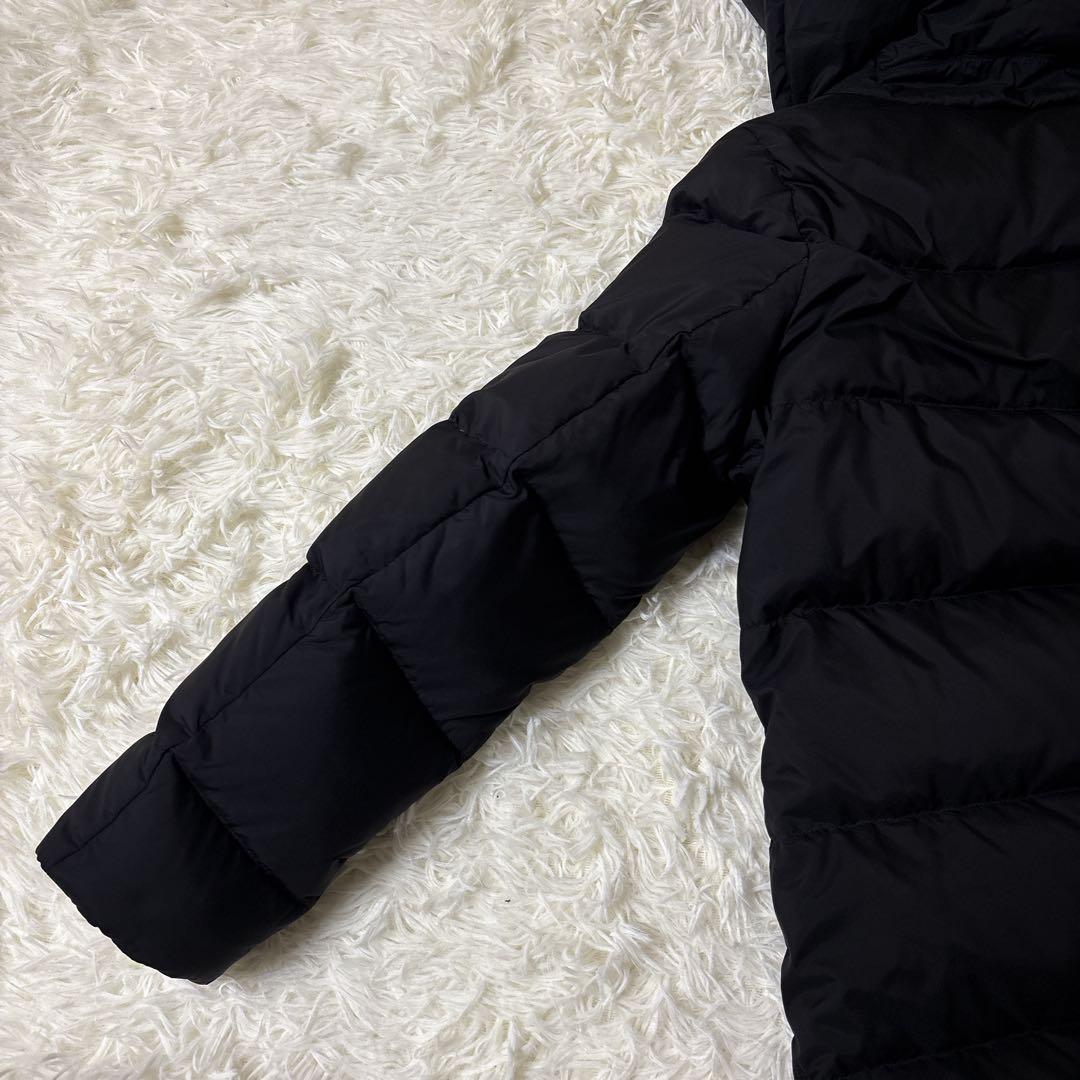 美品 スローブイエナ ショールフードロングダウンコート ブラック黒　サイズ 36