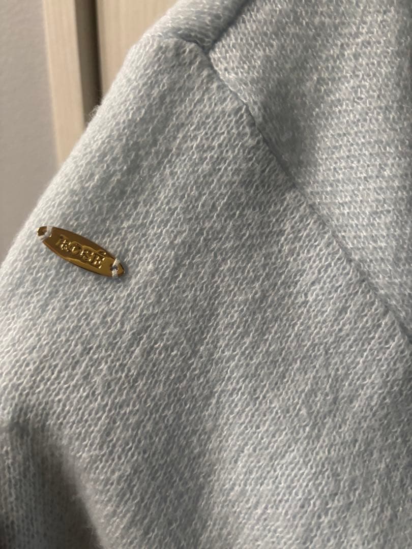 RoseMuse Mohair knit hoodie サックス