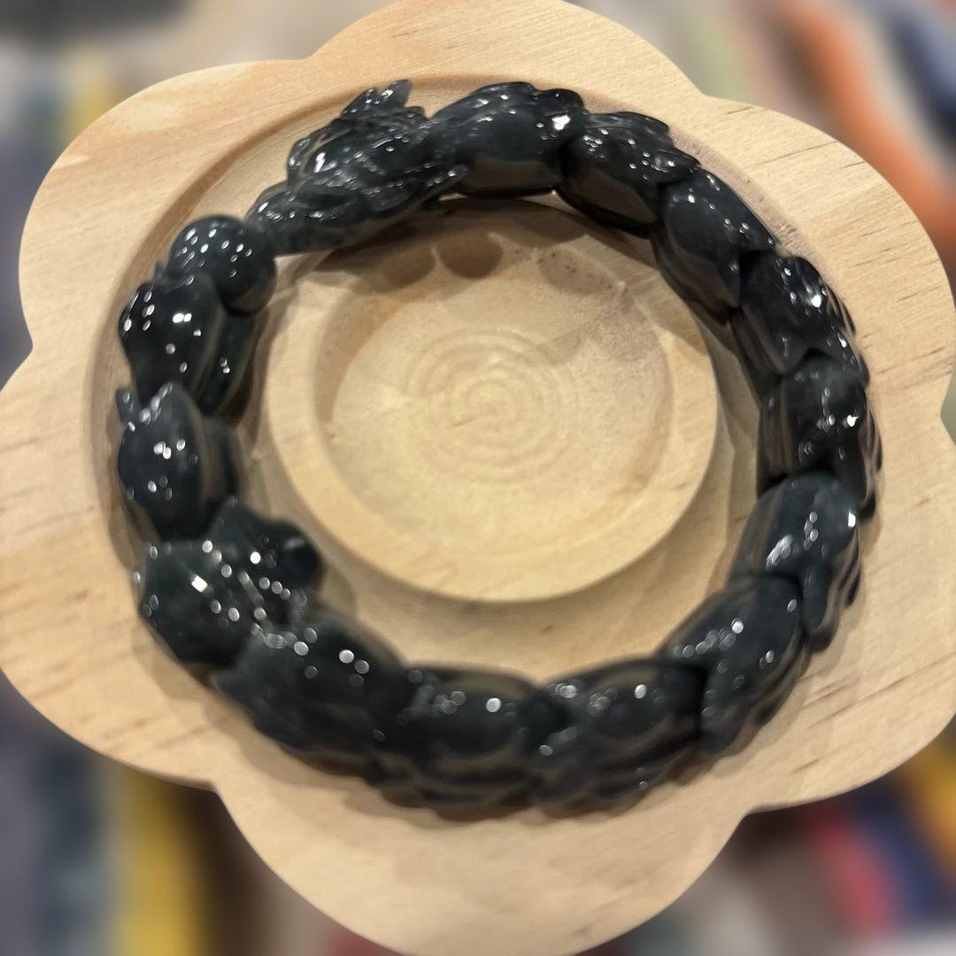 黒翡翠　ドラゴンブレスレット