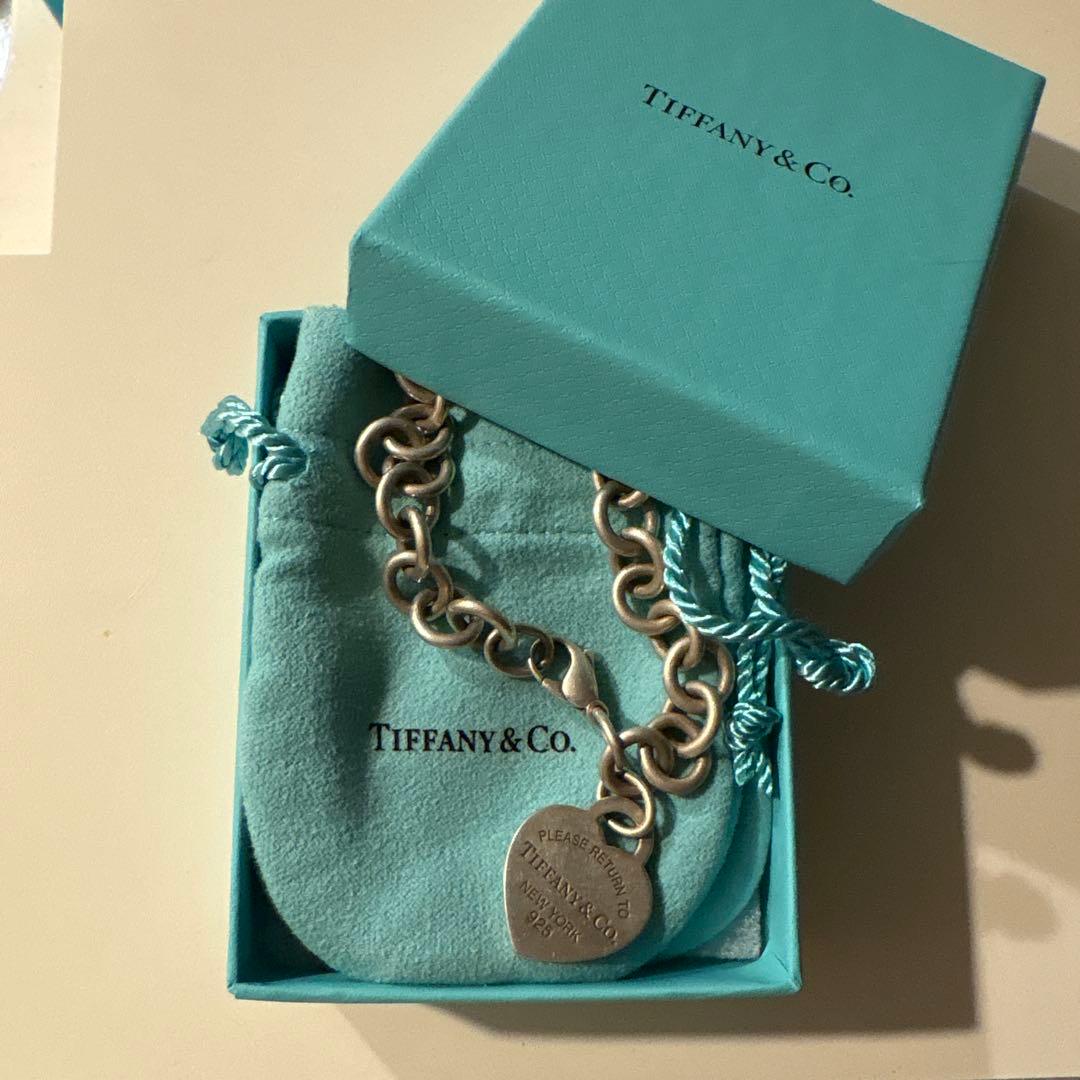 Tiffany & Co. ハートチャーム チェーンブレスレット