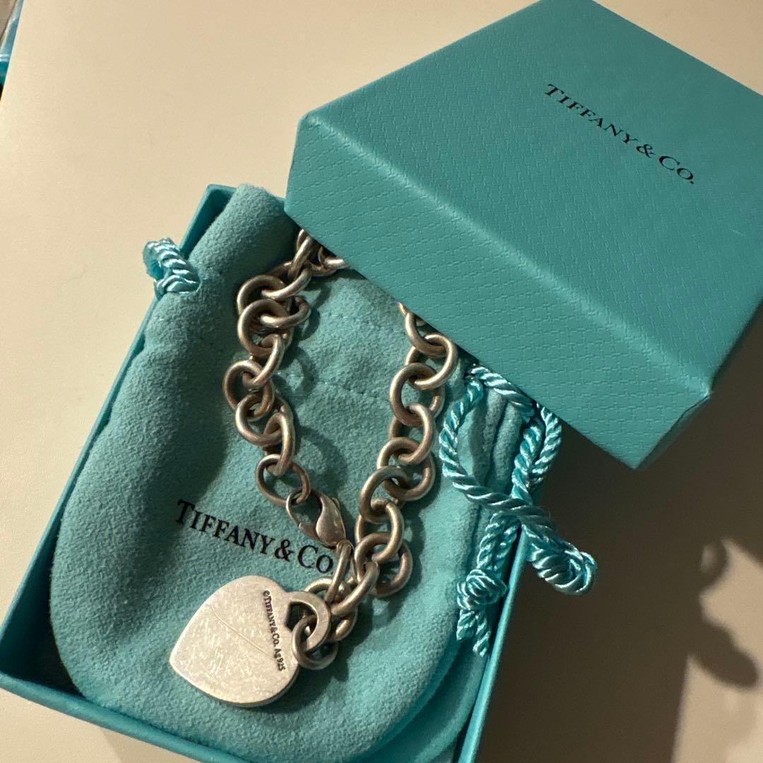 Tiffany & Co. ハートチャーム チェーンブレスレット