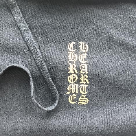 CHROME HEARTS ゴールドプリント パーカー M