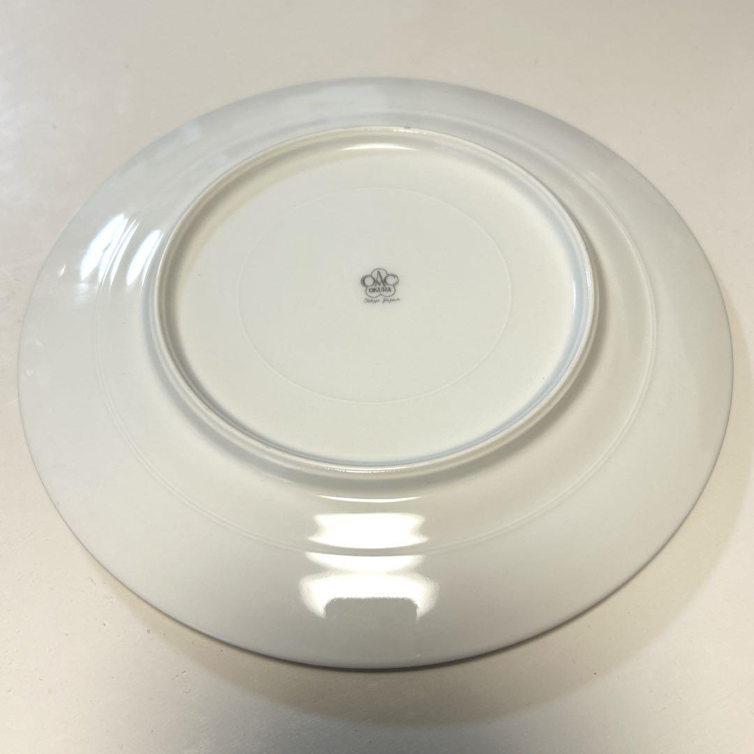 【新品•未使用•2枚セット】大倉陶園 呉須更紗 約20cm デザート皿