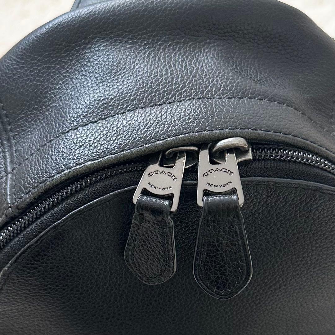 コーチ ヒューストン レザー ボディーバッグ F49312 ブラック
