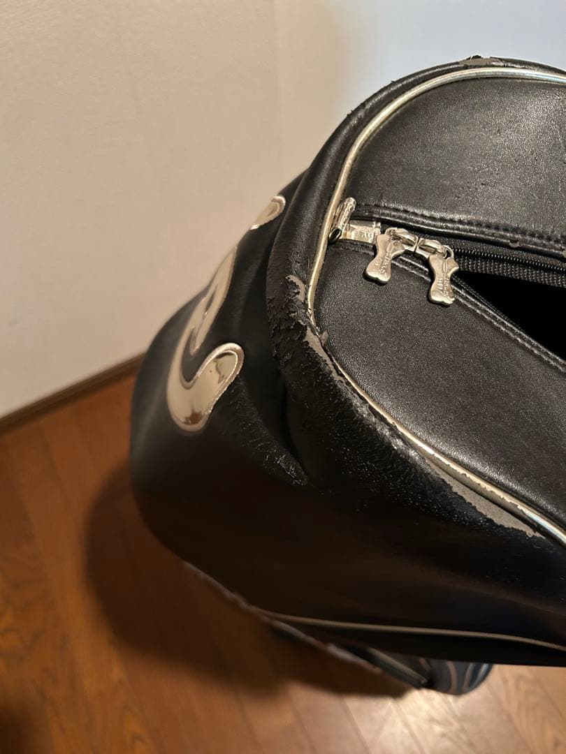 mu SPORTS キャディバッグ ブラック シルバー新品未使用訳あり