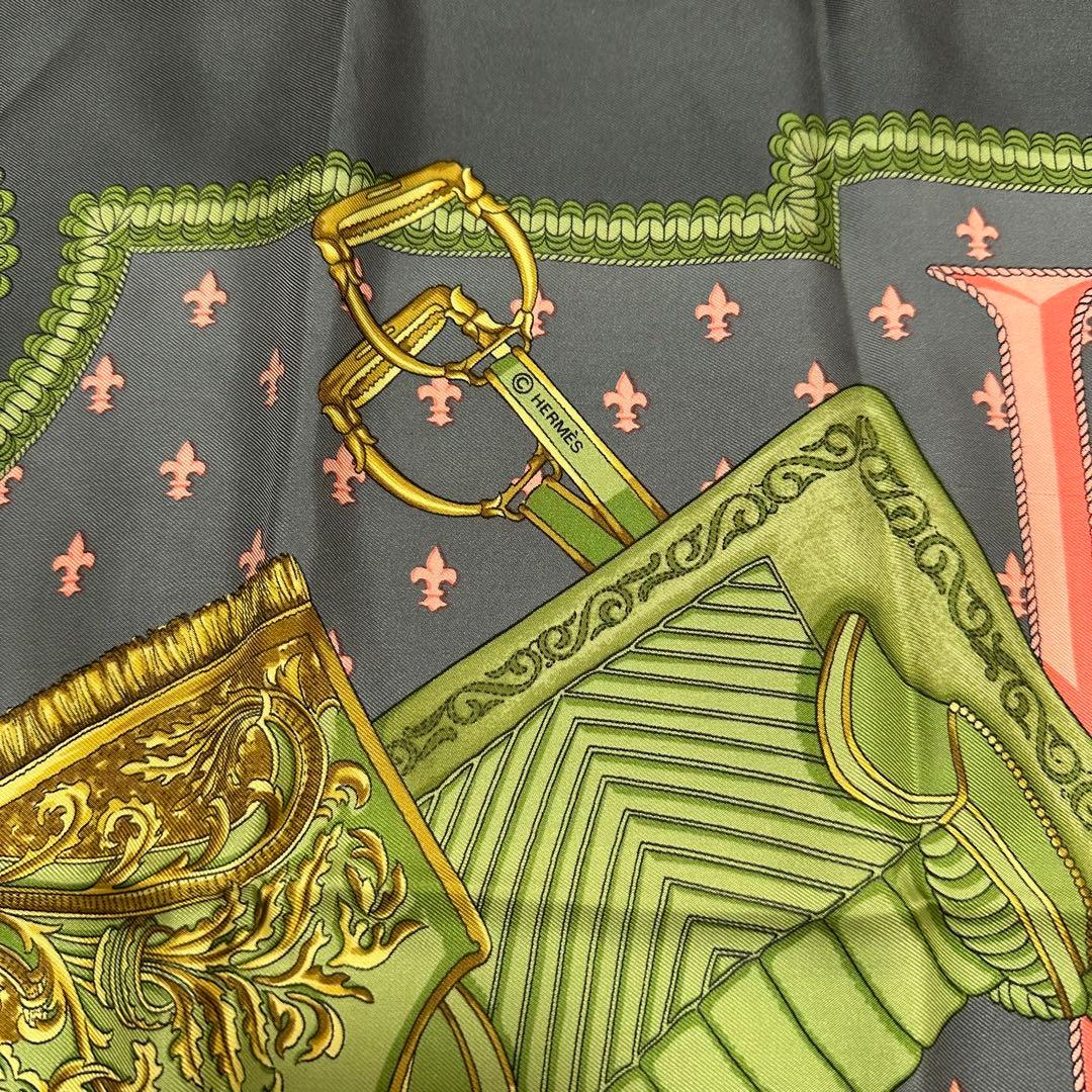HERMES エルメス カレ90 カバーへの腰かけ シルク スカーフ