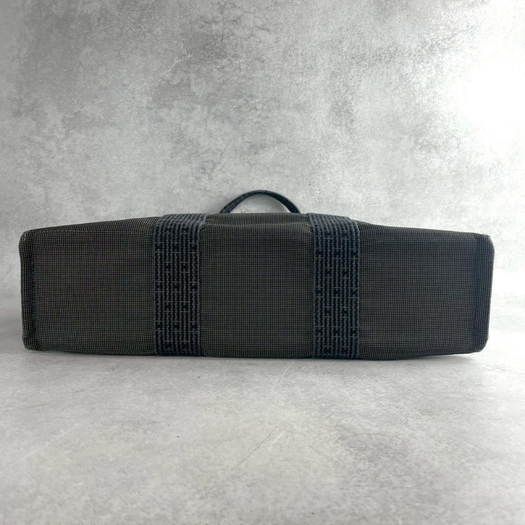 美品☆HERMES エルメス エールラインPM トートバッグ グレー キャンバス