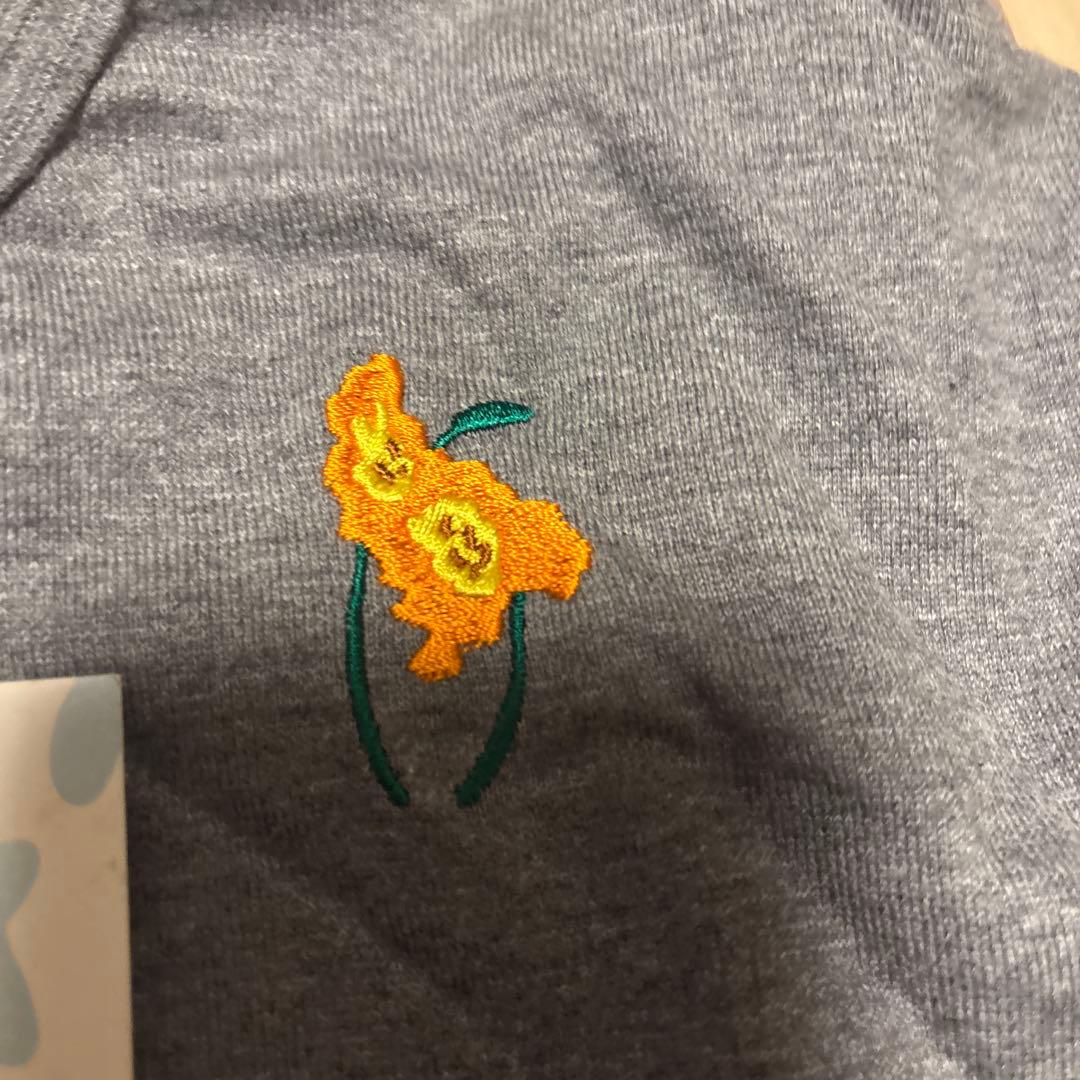 トップス TTT_MSW FLOWER EMBROIDERY LONG SLEEVE T