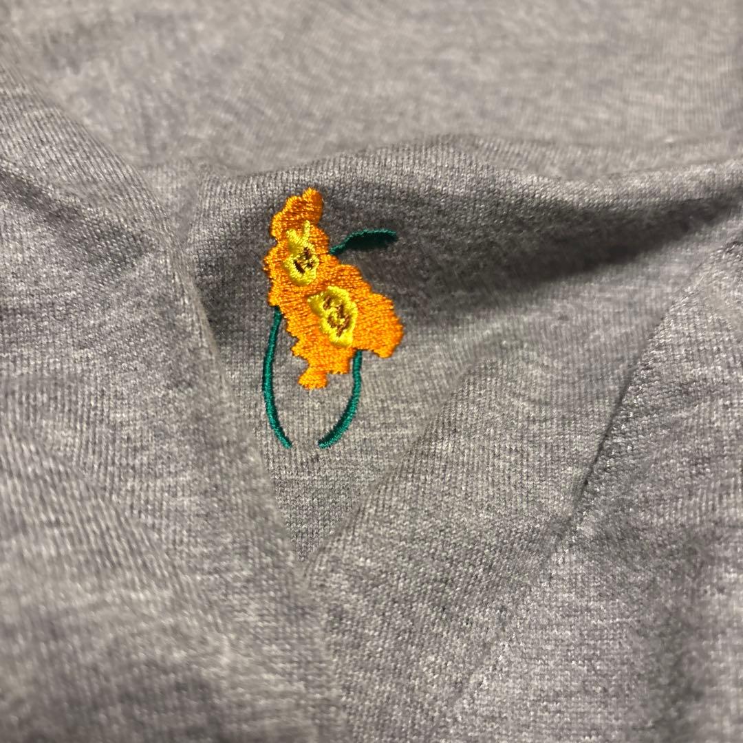 トップス TTT_MSW FLOWER EMBROIDERY LONG SLEEVE T