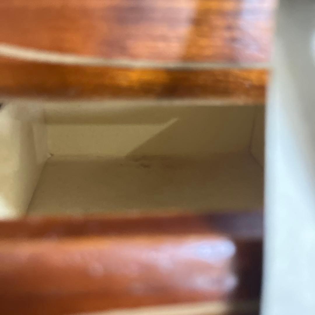 【タグ付き＊未使用】G-wood ジュエリーボックス　オルゴール　天然木　昭和