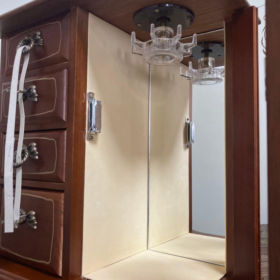 【タグ付き＊未使用】G-wood ジュエリーボックス　オルゴール　天然木　昭和