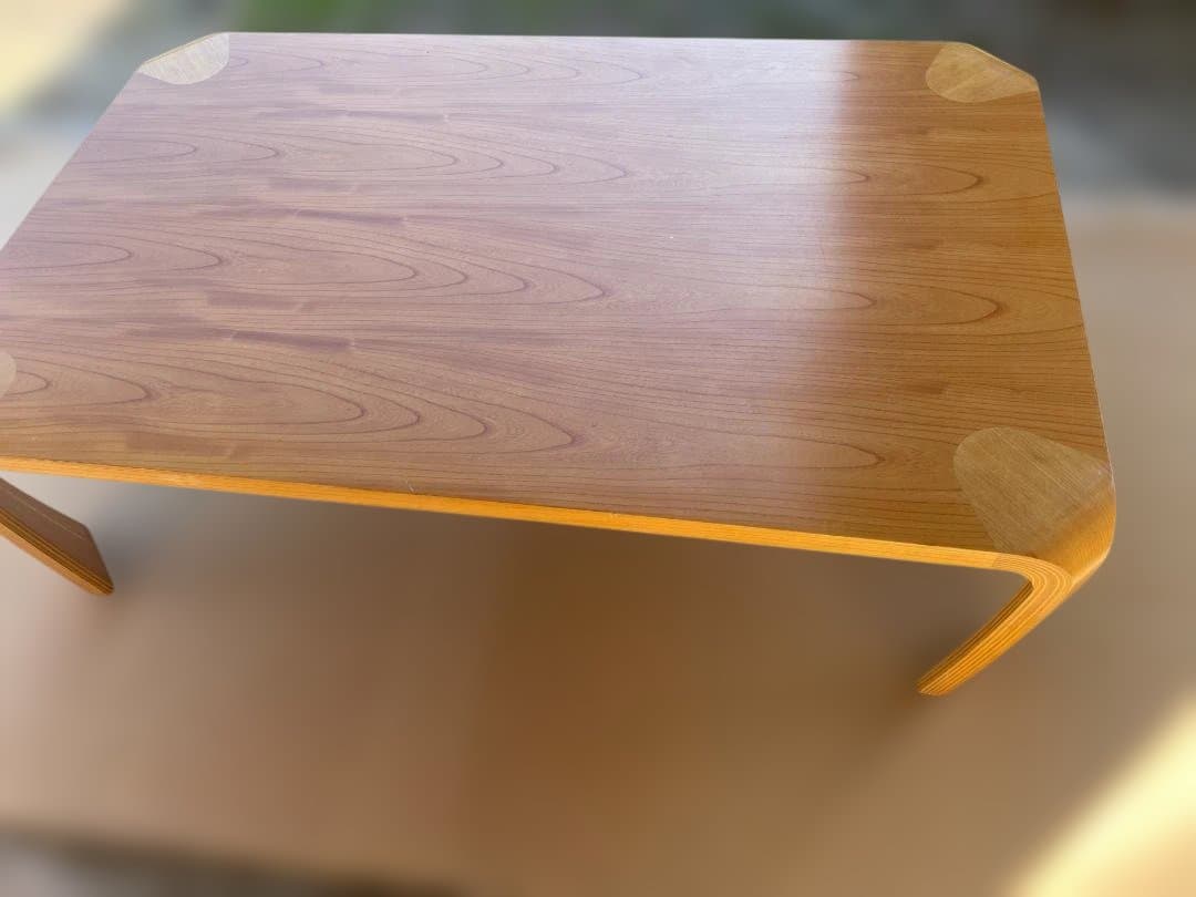 天童木工　乾三郎モデル　センターテーブル　天然木合板　11c50