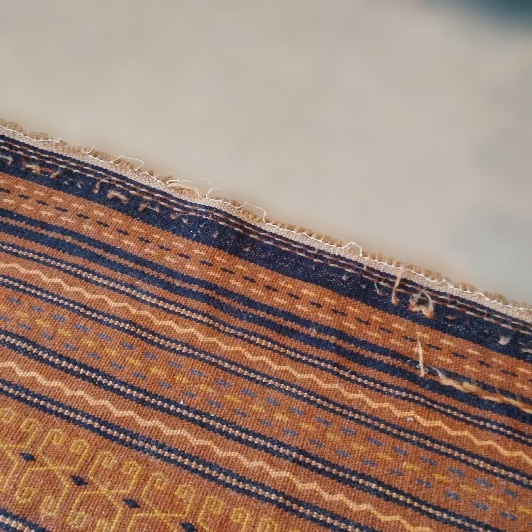 ペルシャ製手織り ウール ペルシャ セィールジャン産 ：198cmｘ143cm