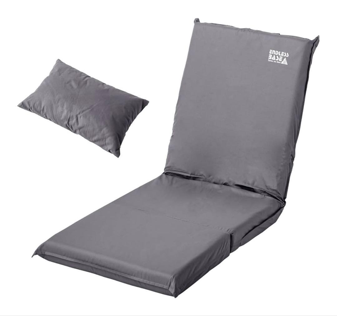 たんすのゲン3way車中泊マットキャンプマットソファベッド撥水チャコールグレー