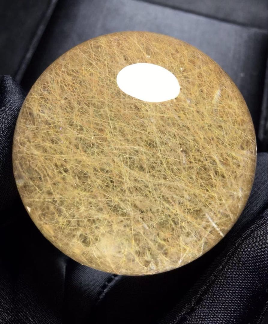 ⭐︎【天然】ゴールド ルチル クオーツ 置物 54mm 221g