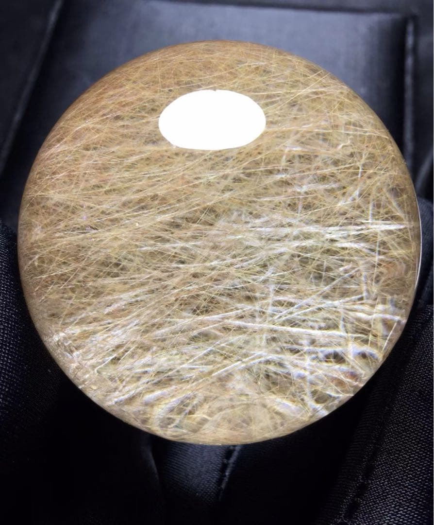 ⭐︎【天然】ゴールド ルチル クオーツ 置物 54mm 221g