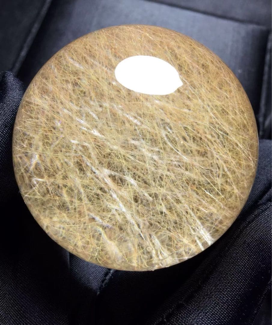 ⭐︎【天然】ゴールド ルチル クオーツ 置物 54mm 221g