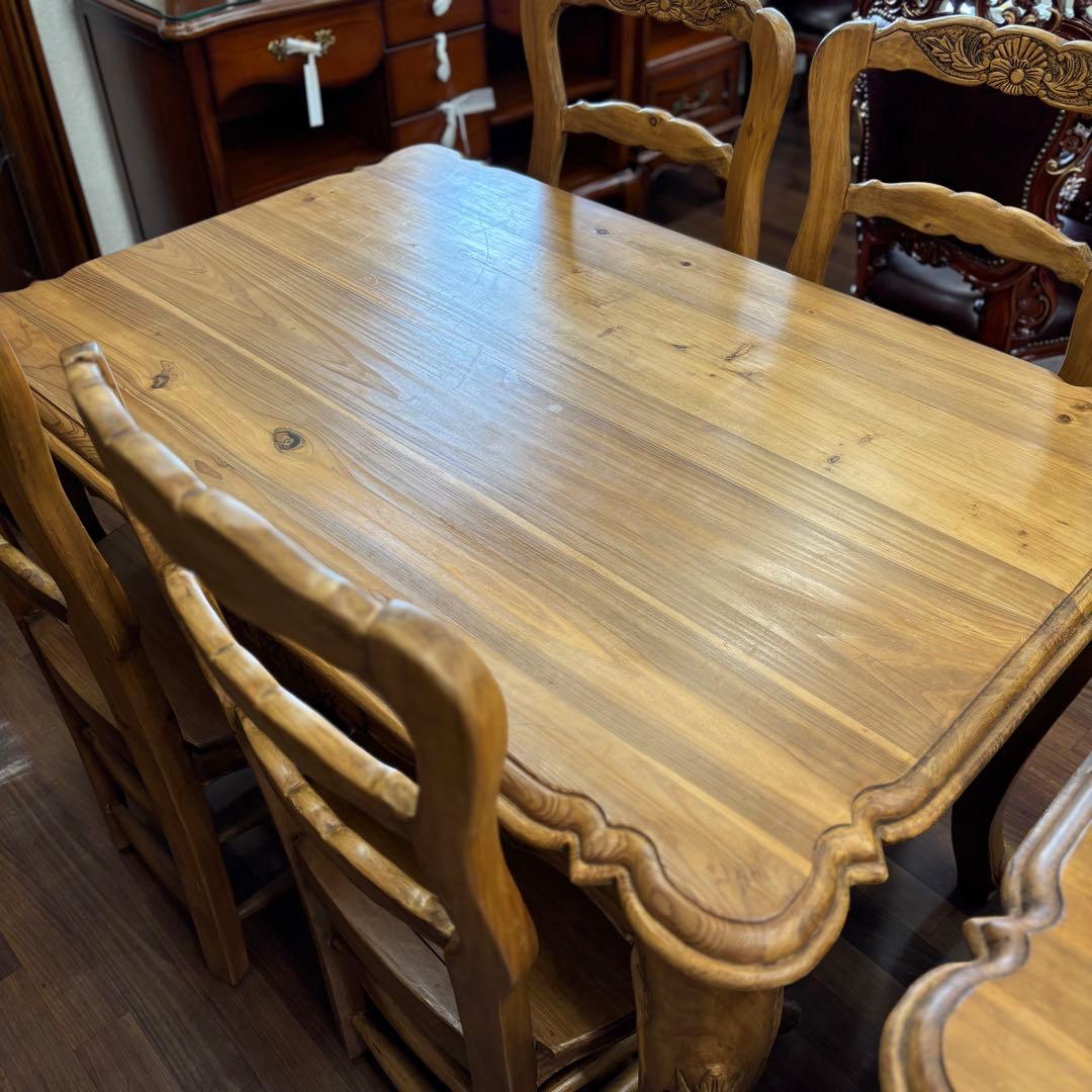 5点セット モンサンミッシェル ダイニングテーブル