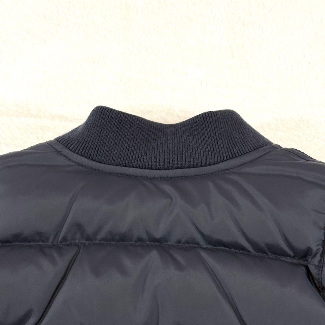 ショット ダウンジャケット ネイビー S 中綿 MA-1型