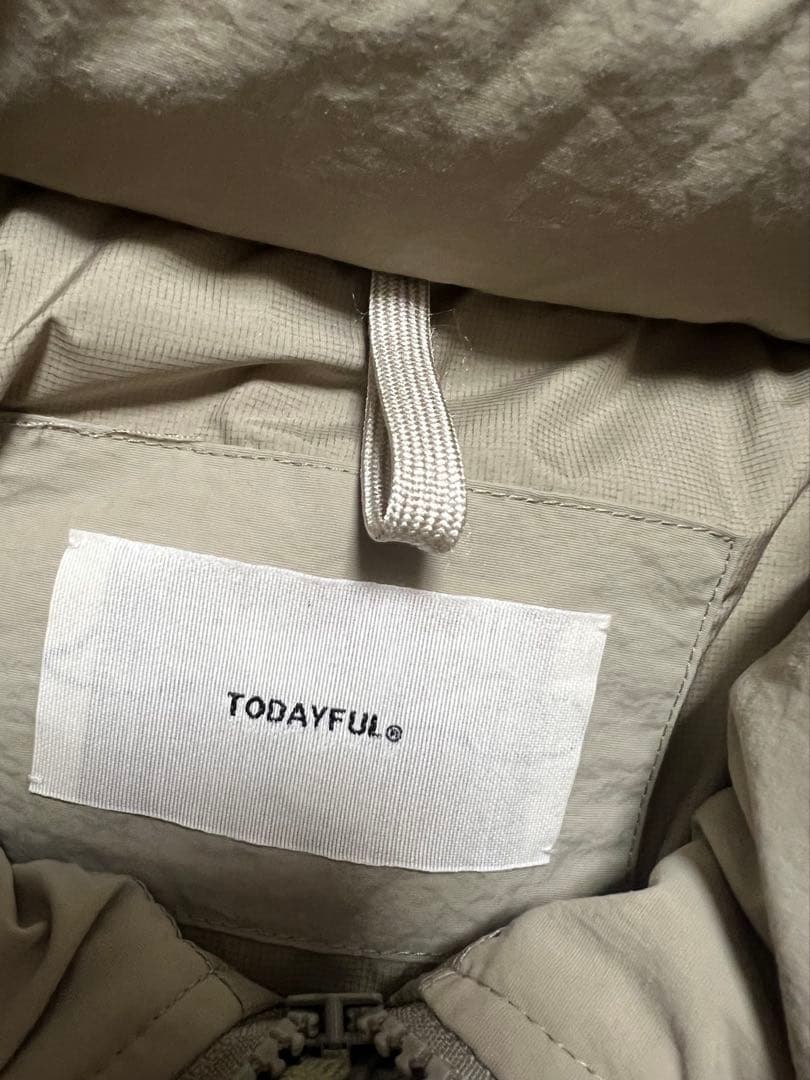 Todayful Monster down coat オリーブ 38