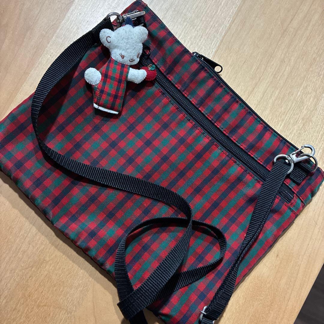 ファミリア サコッシュ ショルダーバッグ(XFレッド)