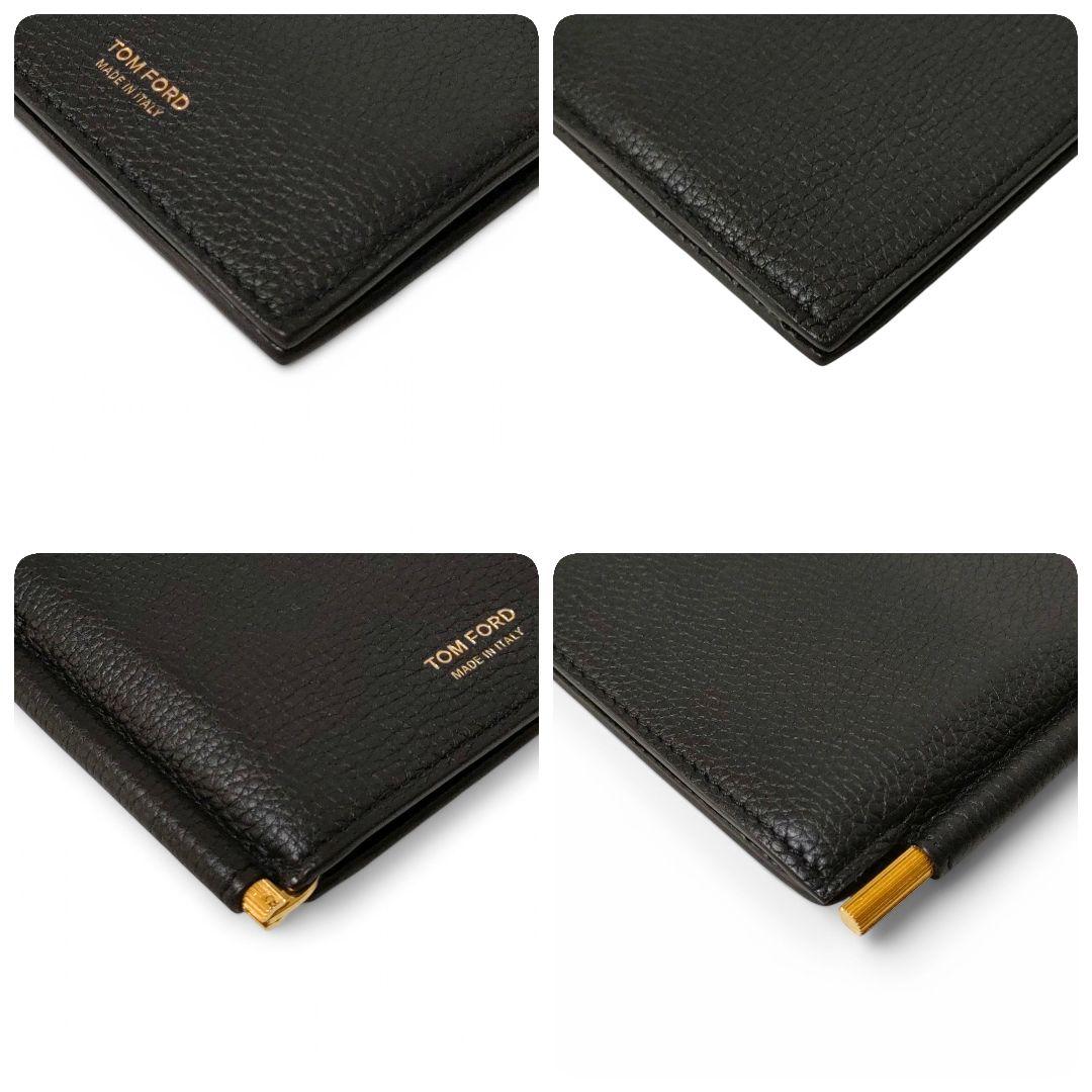 ＊新品同様　TOM FORD　マネークリップ　財布　ゴールド金具　ブラック