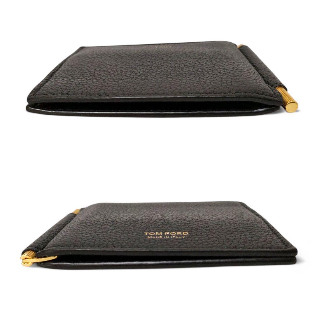 ＊新品同様　TOM FORD　マネークリップ　財布　ゴールド金具　ブラック