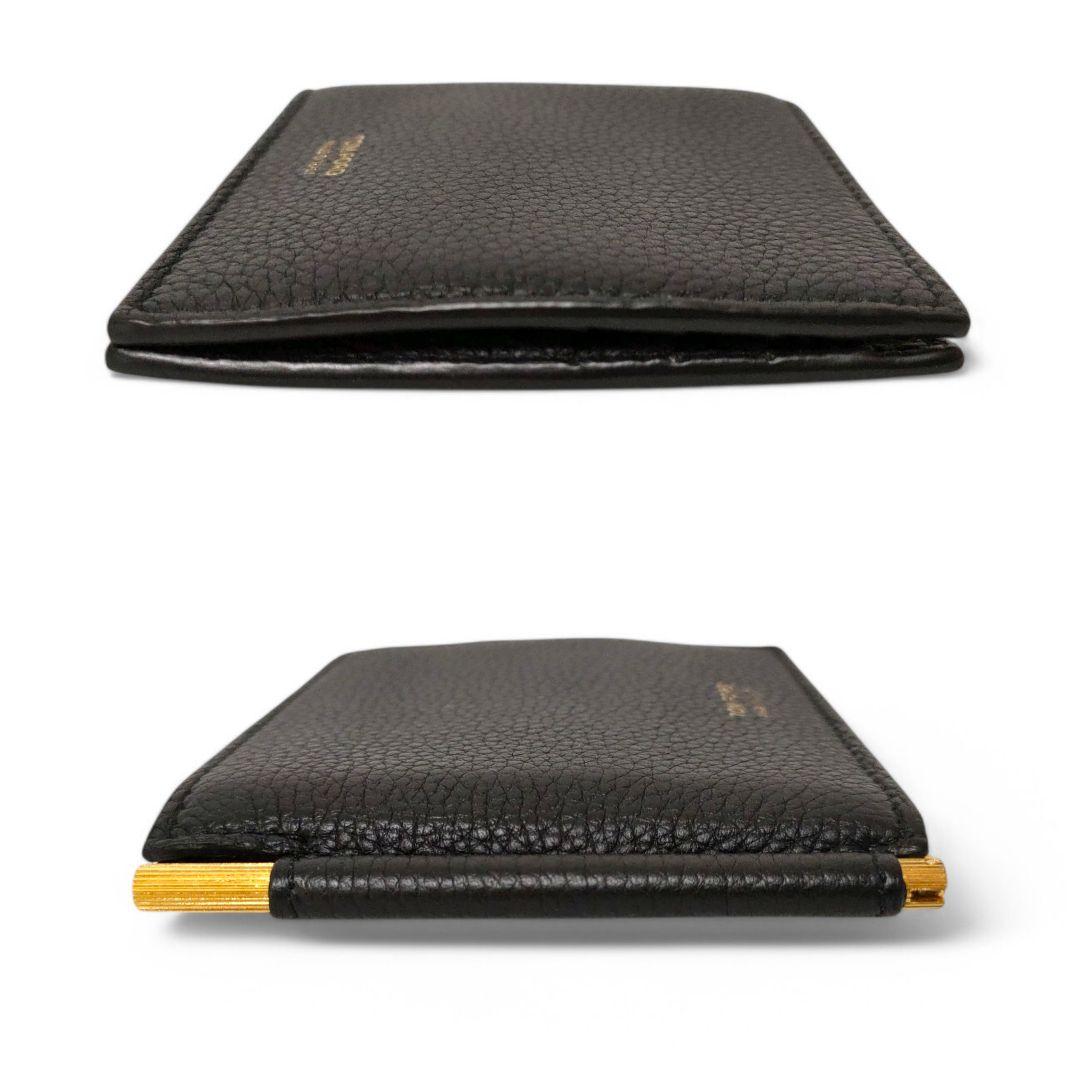 ＊新品同様　TOM FORD　マネークリップ　財布　ゴールド金具　ブラック