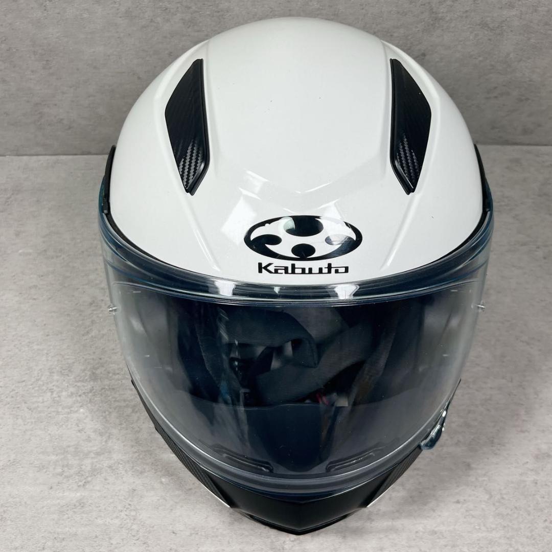 KABUTO カブト RYUKI Mサイズ 57〜58㎝ SB6X付 ホワイト