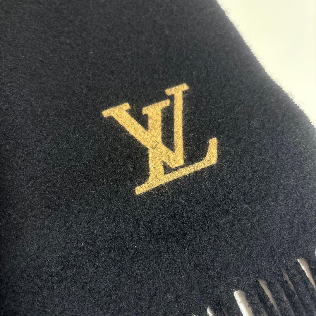 LOUIS VUITTON カシミヤマフラー ブラック