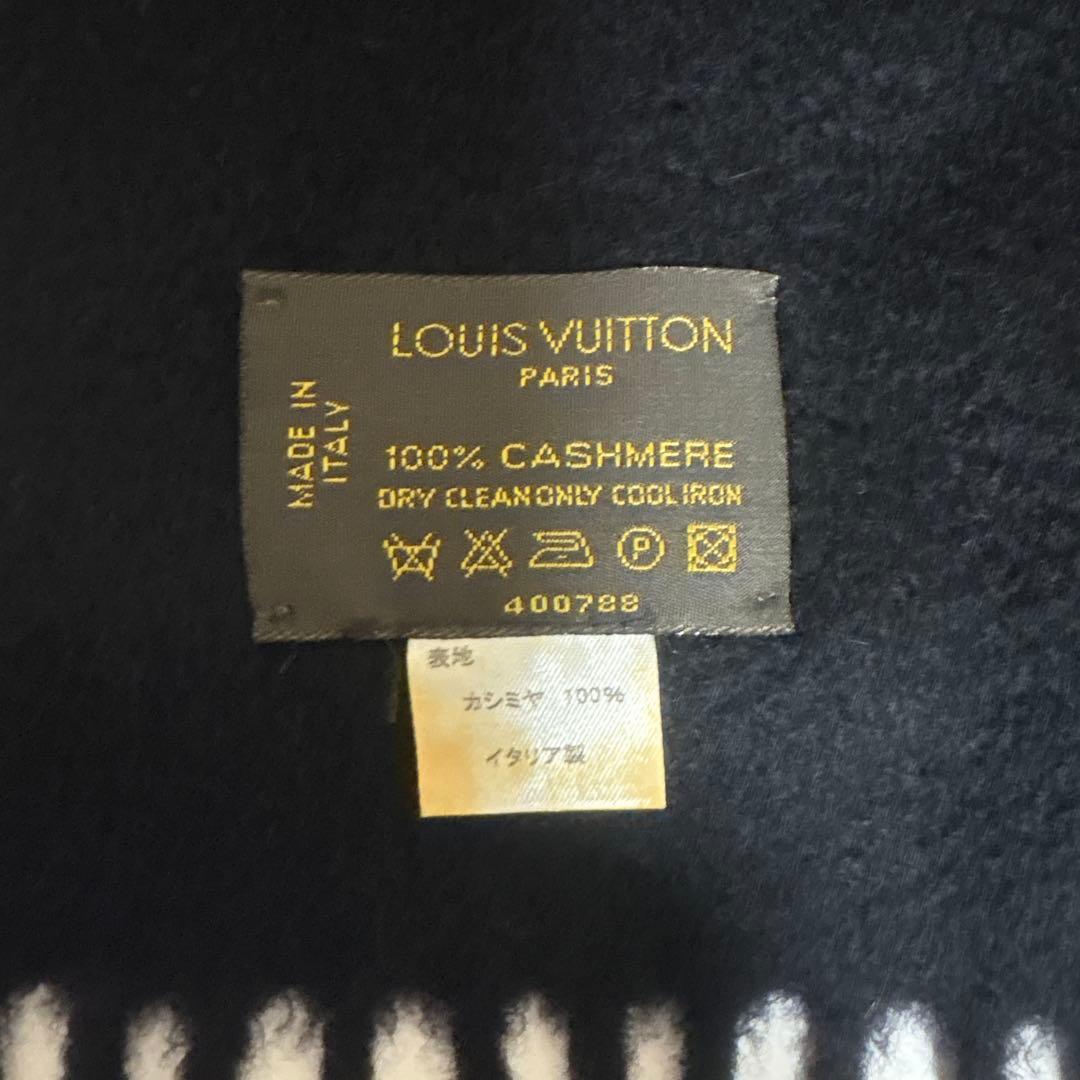 LOUIS VUITTON カシミヤマフラー ブラック