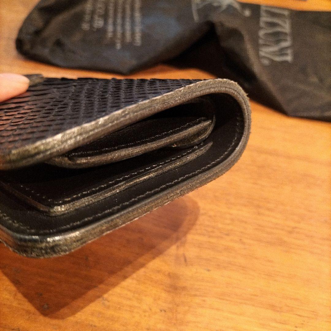 未使用品　アルズニ　パイソン　二つ折り財布　ウォレット　タイガーアイ