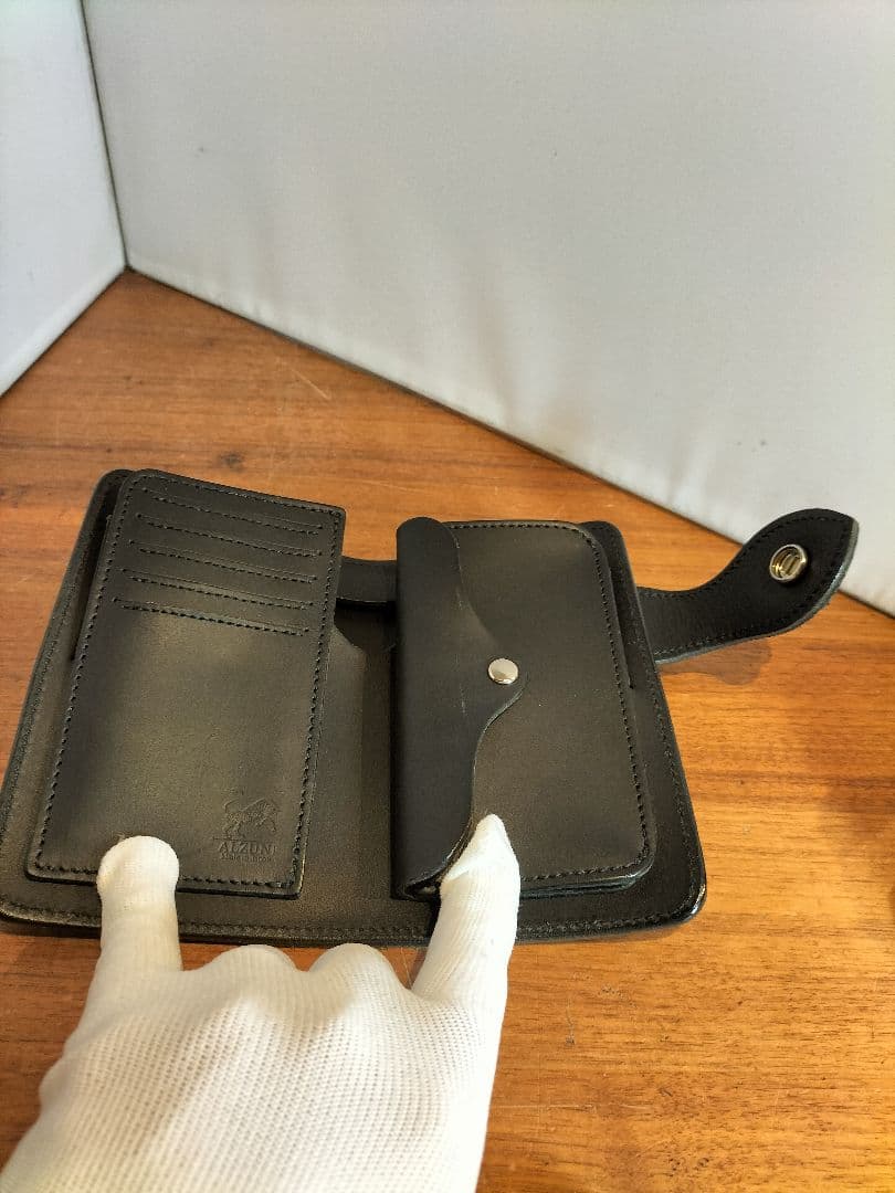 未使用品　アルズニ　パイソン　二つ折り財布　ウォレット　タイガーアイ