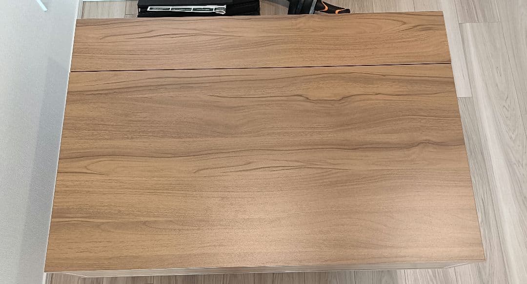 【美品・送料込】木目調リフトアップセンターテーブル　幅90㌢
