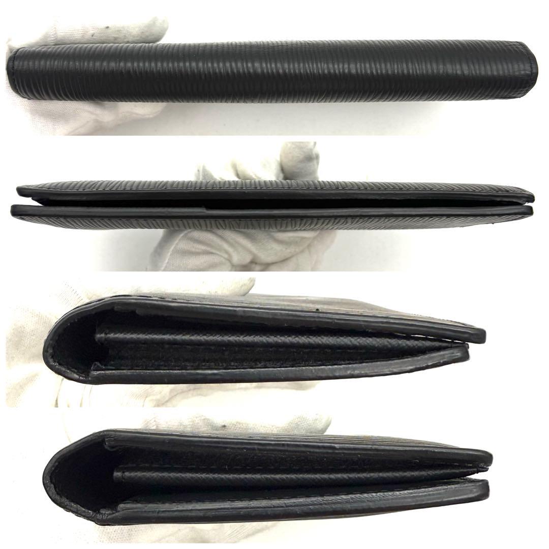 【新型】ルイヴィトン エピ ポルトフォイユ ブラザ ノワール 黒 長財布