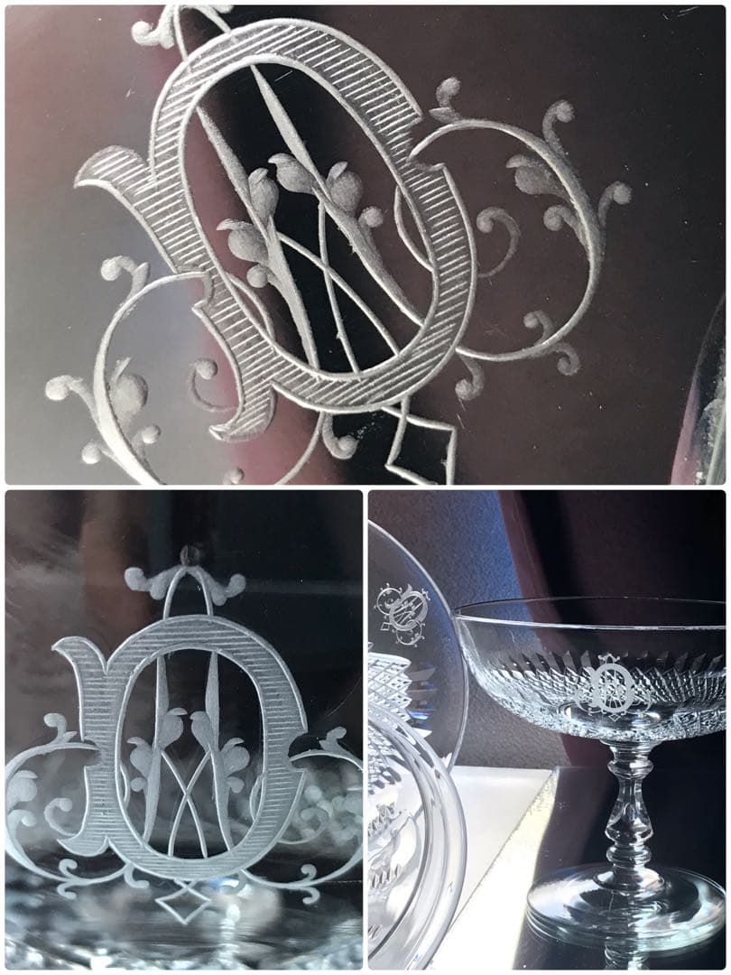 とても素敵♡オールドバカラBaccaratドラジェボウル♡クリスタル★100年前