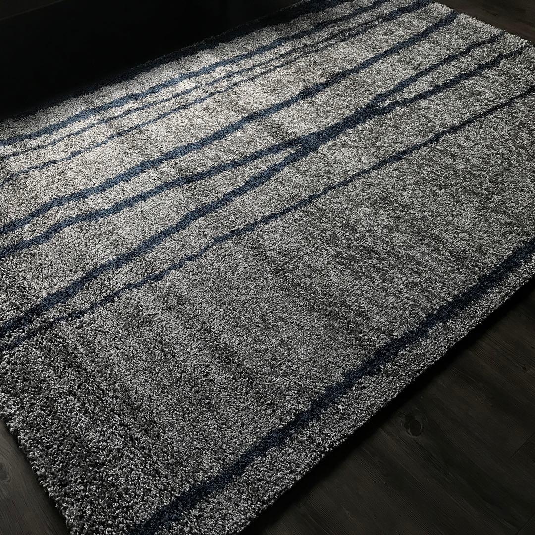 ラグ ラグマット 159x227cm カーペット ウィルトン織 ストライプ