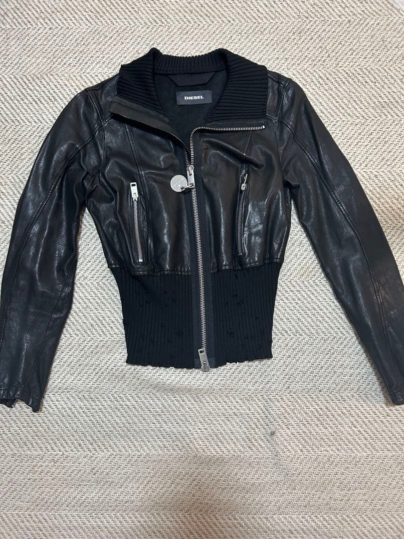 diesel ラムレザージャケット　レディース