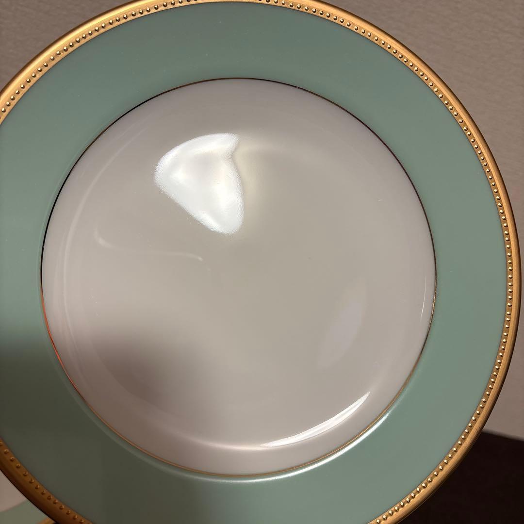 大倉陶園　メイグリーン　デザートプレート　20cm 金彩金蝕