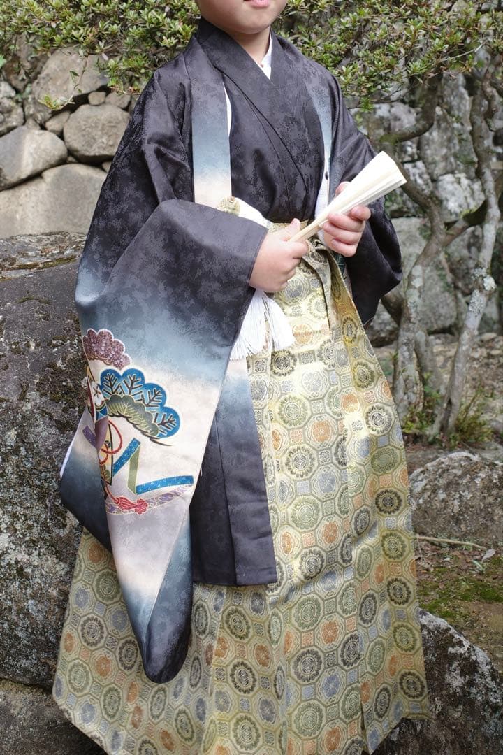 KYOETSU 七五三 5歳用 羽織・着物・帯 12点セット