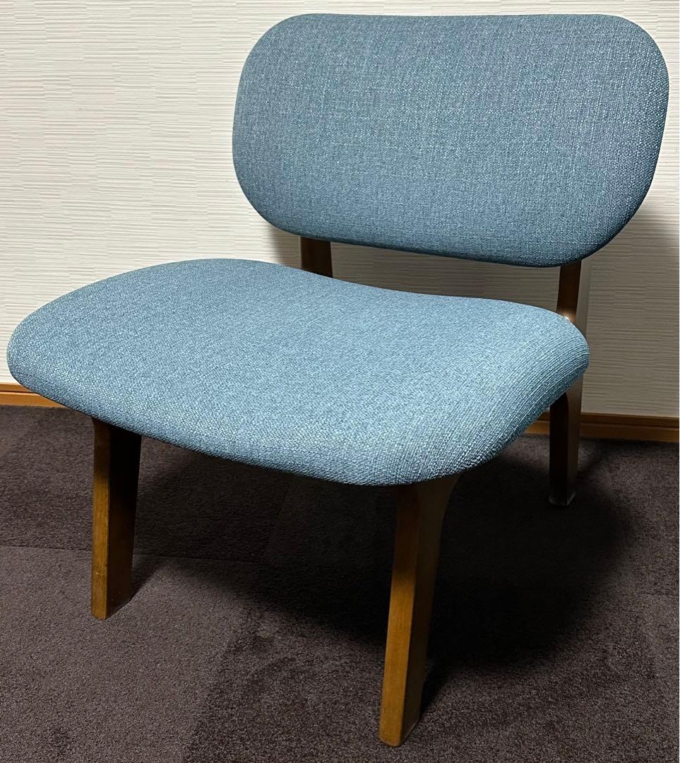 ニトリ ダイニングチェア リラックスワイド Nシールド布 ターコイズブルー