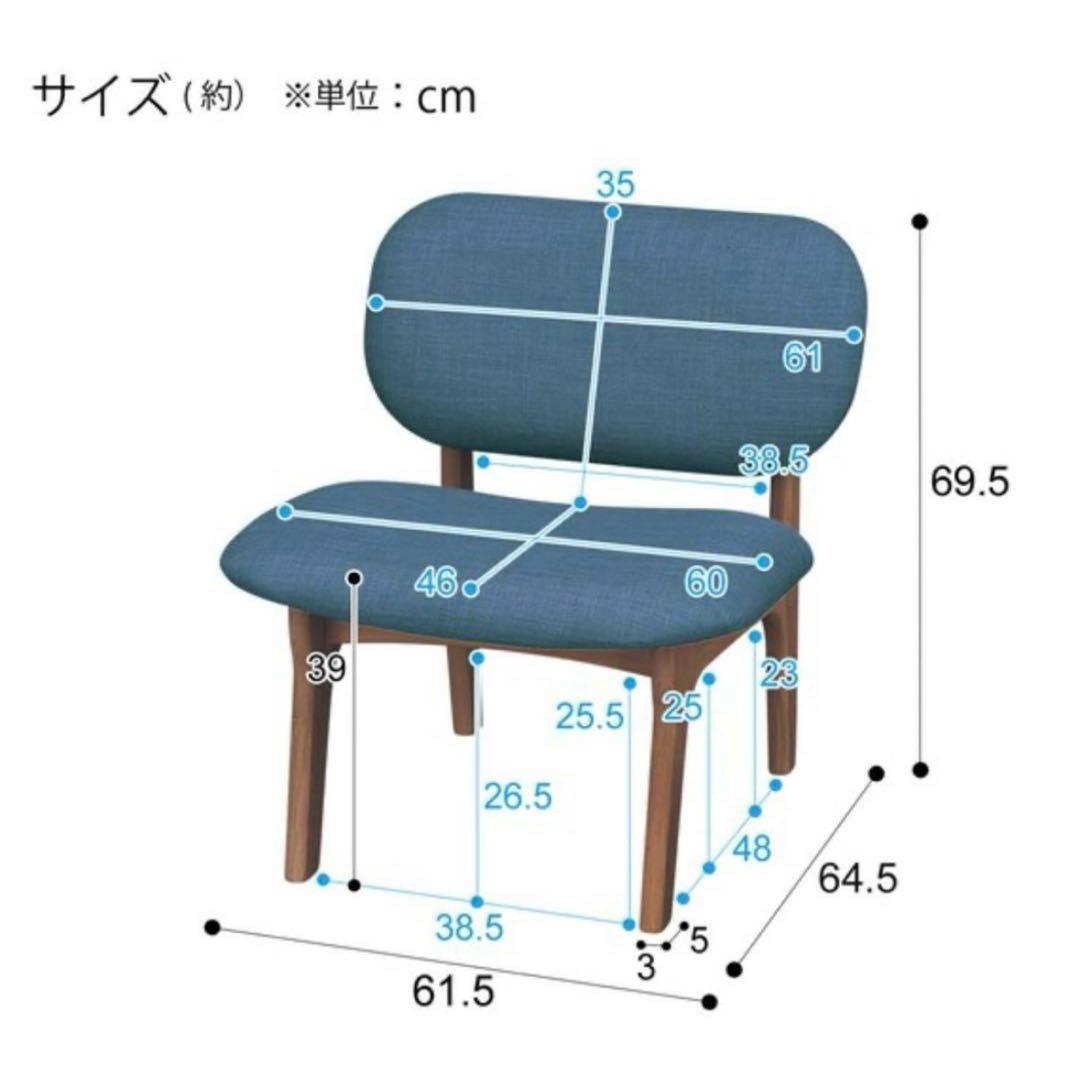 ニトリ ダイニングチェア リラックスワイド Nシールド布 ターコイズブルー