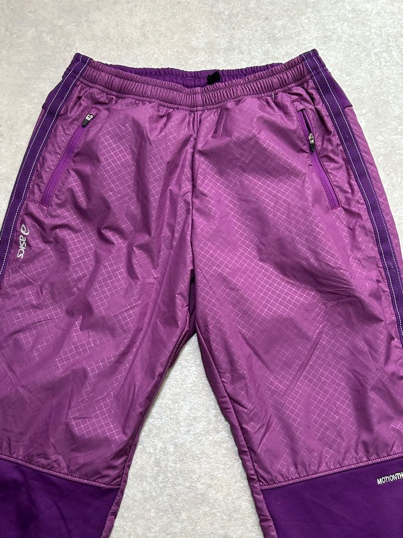 セットアップ ASICS ジャケット パンツ 裏起毛 上下 モーションサーモ L