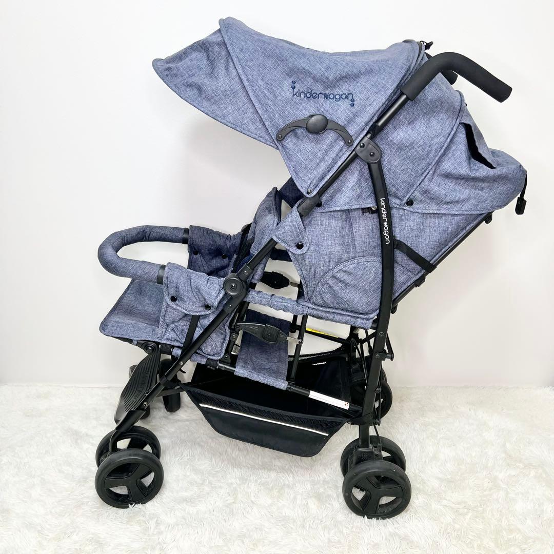 美品 Kinder Wagon Duo シティ Hop 2人乗り ベビーカー