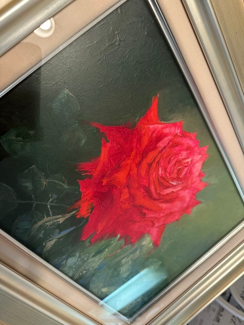 バラ 木村新　2006 F4サイズ　薔薇　絵画